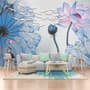 Nostalgic Lotus Floral Wallpaper Mural