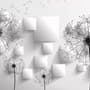 Monochrome Pusteblume Blumen Fototapete