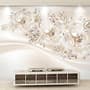 Nordic Daisy Floral Wallpaper Mural