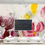Pink Red Acyrlic Floral Bouqet Wallpaper Mural