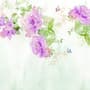 Papier peint panoramique floral aquarelle Pivoine