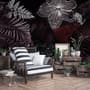 Dark Leaf Wallpaper Mural