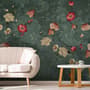 Tiny Poppy Flowers Wallpaper Mural