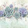 Vintage Purple Flowers Wallpaper Mural