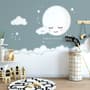 For Baby Sleeping Moon and Clouds Wallpaper Mural