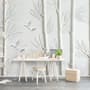 White Forest with Bamboo Tree Wallpaper Mural