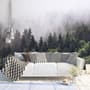 Misty Pine Forest Wallpaper Mural