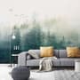 Misty Forest and Sunrise Wallpaper Mural
