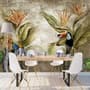 Papier peint panoramique nostalgique Toucan dans la forêt tropicale