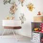 Nursery Soft Vintage Peony Floral Wall Decal Sticker