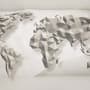 3D Look Geometric World Map Wallpaper Mural