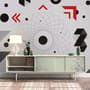 Colorful Geometric Lines Wallpaper Mural