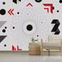 Colorful Geometric Lines Wallpaper Mural