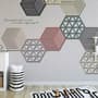 Fototapete mit geometrischen hexagonalen Formen