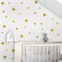 Or métallisé Petites étoiles Stickers muraux Sticker