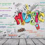 Street Graffiti Rock Music Wallpaper Mural