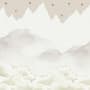 Kids Mountain with Clouds Wallpaper Mural