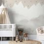 Kids Mountain with Clouds Wallpaper Mural