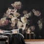 Dutch Dark Floral Wallpaper Mural