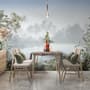 Vintage Forest with Lakescape Wallpaper Mural