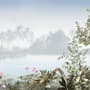 Vintage Forest with Lakescape Wallpaper Mural