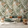 Soft Banana Leaf Pattern Wallpaper Mural