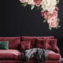 Soft Red Peony Floral Wall Decal Sticker