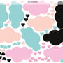 Nursery Colorful Cloud with Little Heart Wall Decal Sticker