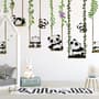 Panda Bears with Swing Wallpaper Mural