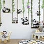 Panda Bears with Swing Wallpaper Mural