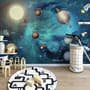 Solar System Planets and Sun Wallpaper Mural