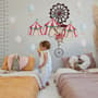 Kids Watercolor Circus Amusement Park with Little Hot Air Balloon Wall Decal Sticker