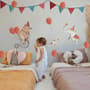 Kids Circus Cartoon Bear and Elephants Wall Decal Sticker
