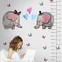 Kids Cute Elephant and Little Butterfly Wall Decal Sticker