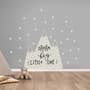Kids Gray Mountains and White Snow Wall Decal Sticker