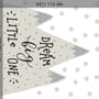 Kids Gray Mountains and White Snow Wall Decal Sticker