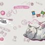 Kids Happy Cat Wallpaper Mural