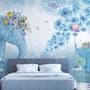 Cartoon Blue Elephant Wallpaper Mural