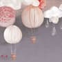 Kids Paper Lantern Hot Air Balloon Wallpaper Mural