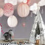 Kids Paper Lantern Hot Air Balloon Wallpaper Mural