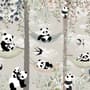 Nursery Panda Bear on Hammock Trees Wallpaper Mural