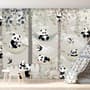 Nursery Panda Bear on Hammock Trees Wallpaper Mural