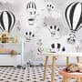 Hot Air Balloon with Cartoons Animals Kids Nursery Wallpaper Mural