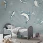 Playing Dolphin Nursery Wallpaper Mural