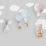Teddy Bear Clouds and Balloons Wallpaper Mural