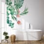 Feuille tropicale avec eucalyptus Stickers muraux Sticker