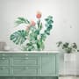 Feuille tropicale avec eucalyptus Stickers muraux Sticker
