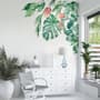 Feuille tropicale avec eucalyptus Stickers muraux Sticker