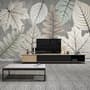 Scandinavian Style Unique Leaves Wallpaper Mural