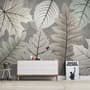 Scandinavian Style Unique Leaves Wallpaper Mural